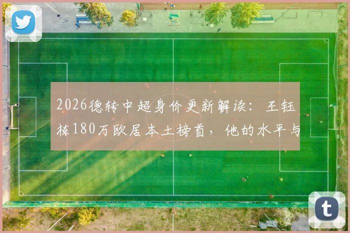 2026德转中超身价更新解读：王钰栋180万欧居本土榜首，他的水平与留洋前景深度分析